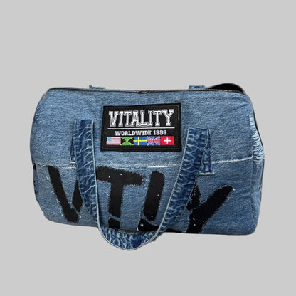 Denim Duffle Bag