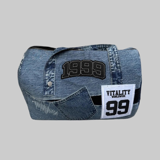 Denim Duffle Bag
